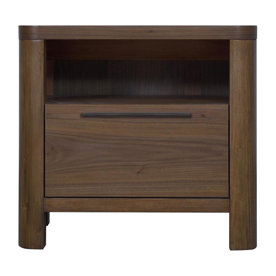 tulsi medium brown nightstand   