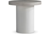turo natural fossil end table   