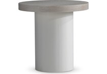 turo natural fossil end table   