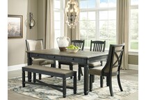 tyler creek black bench   