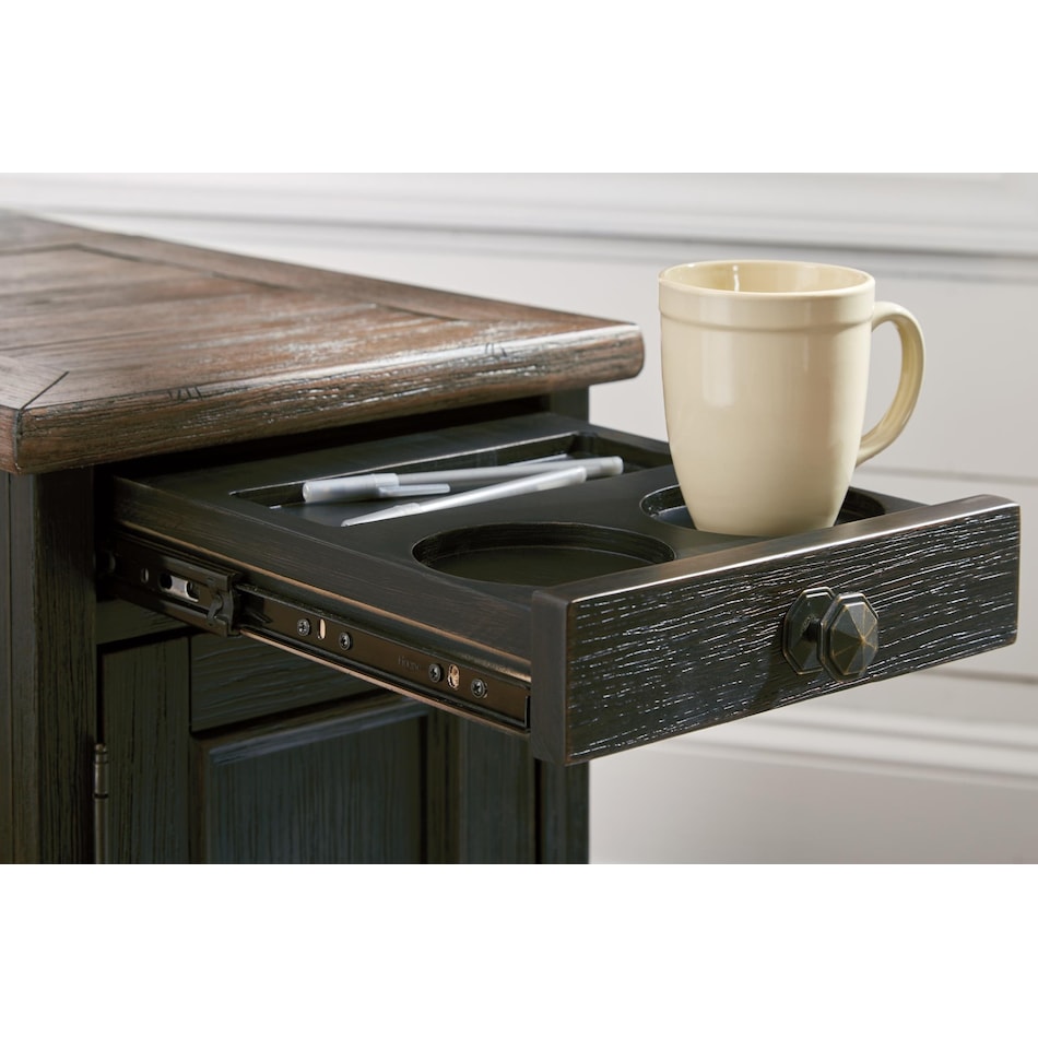 tyler creek black brown cocktail table   