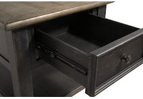 tyler creek black brown end table   