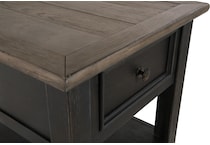 tyler creek black brown end table   