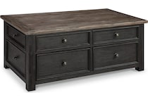 tyler creek black brown end table   