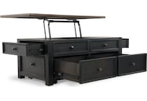 tyler creek black brown end table   