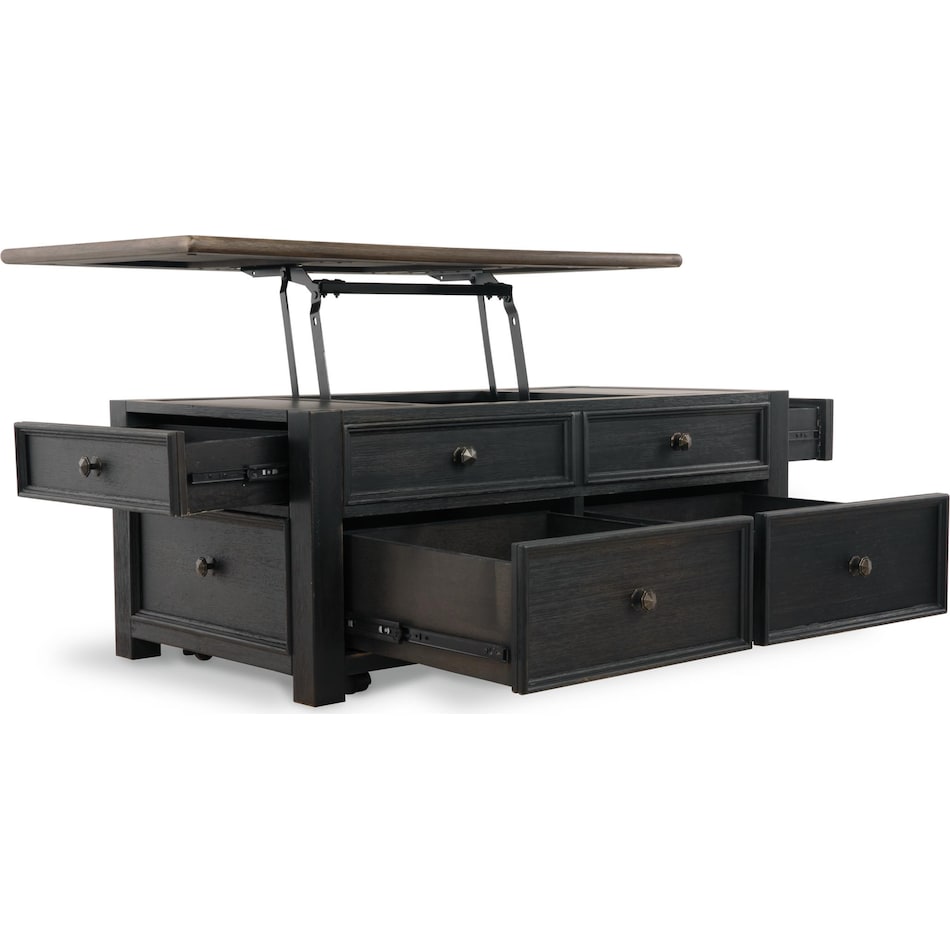 tyler creek black brown end table   