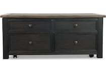 tyler creek black brown end table   