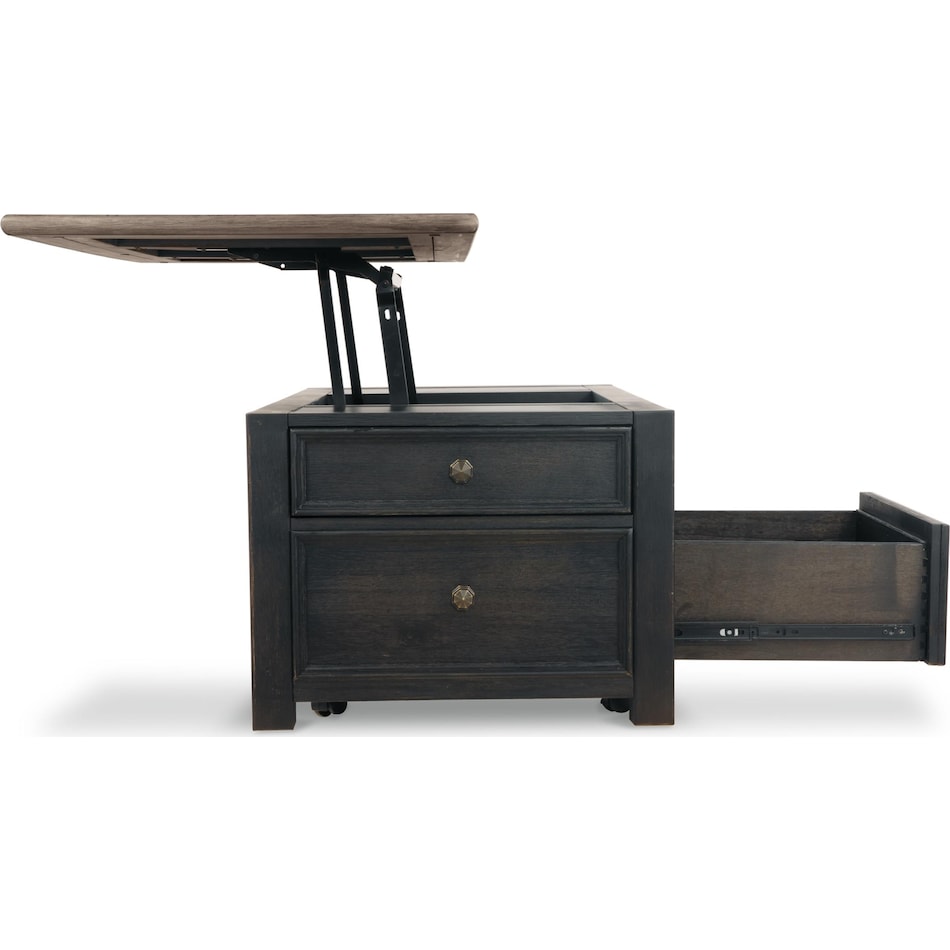 tyler creek black brown end table   