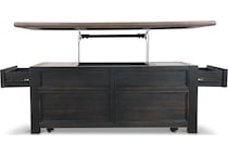 tyler creek black brown end table   