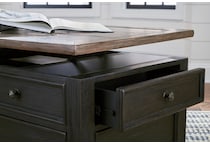 tyler creek black brown end table   