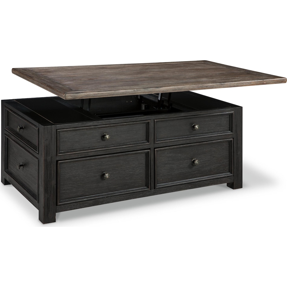 tyler creek black brown end table   