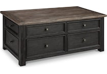 tyler creek black brown end table   