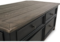 tyler creek black brown end table   