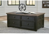 tyler creek black brown end table   