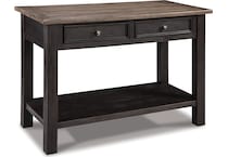 tyler creek black brown sofa table   