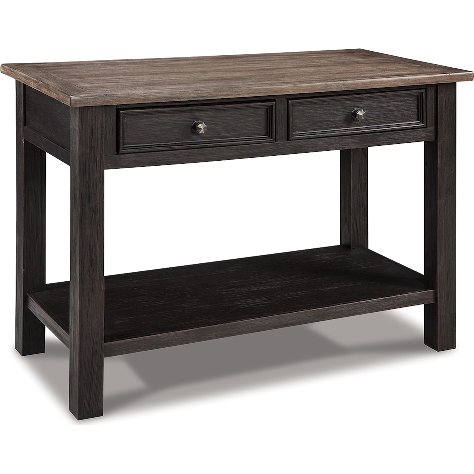 tyler creek black brown sofa table   