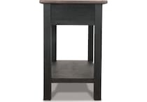 tyler creek black brown sofa table   