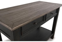 tyler creek black brown sofa table   