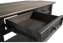 tyler creek black brown sofa table   