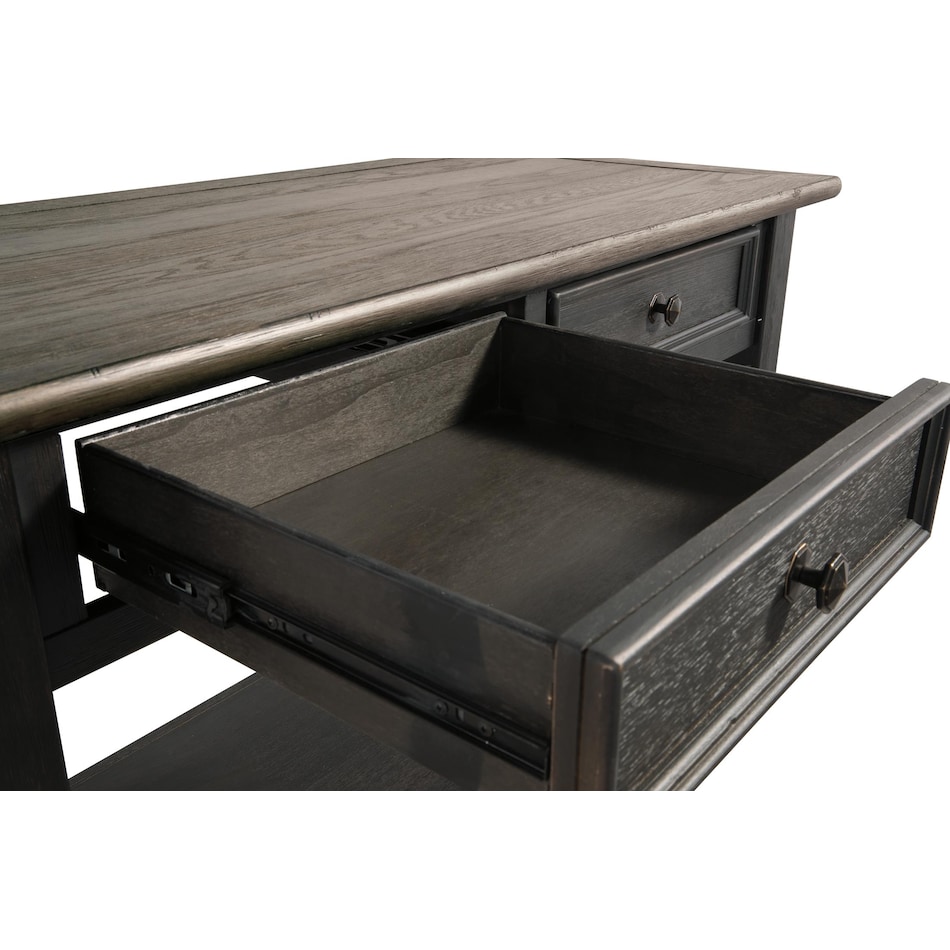 tyler creek black brown sofa table   