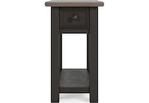 tyler creek brown chairside table   