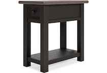 tyler creek brown chairside table   