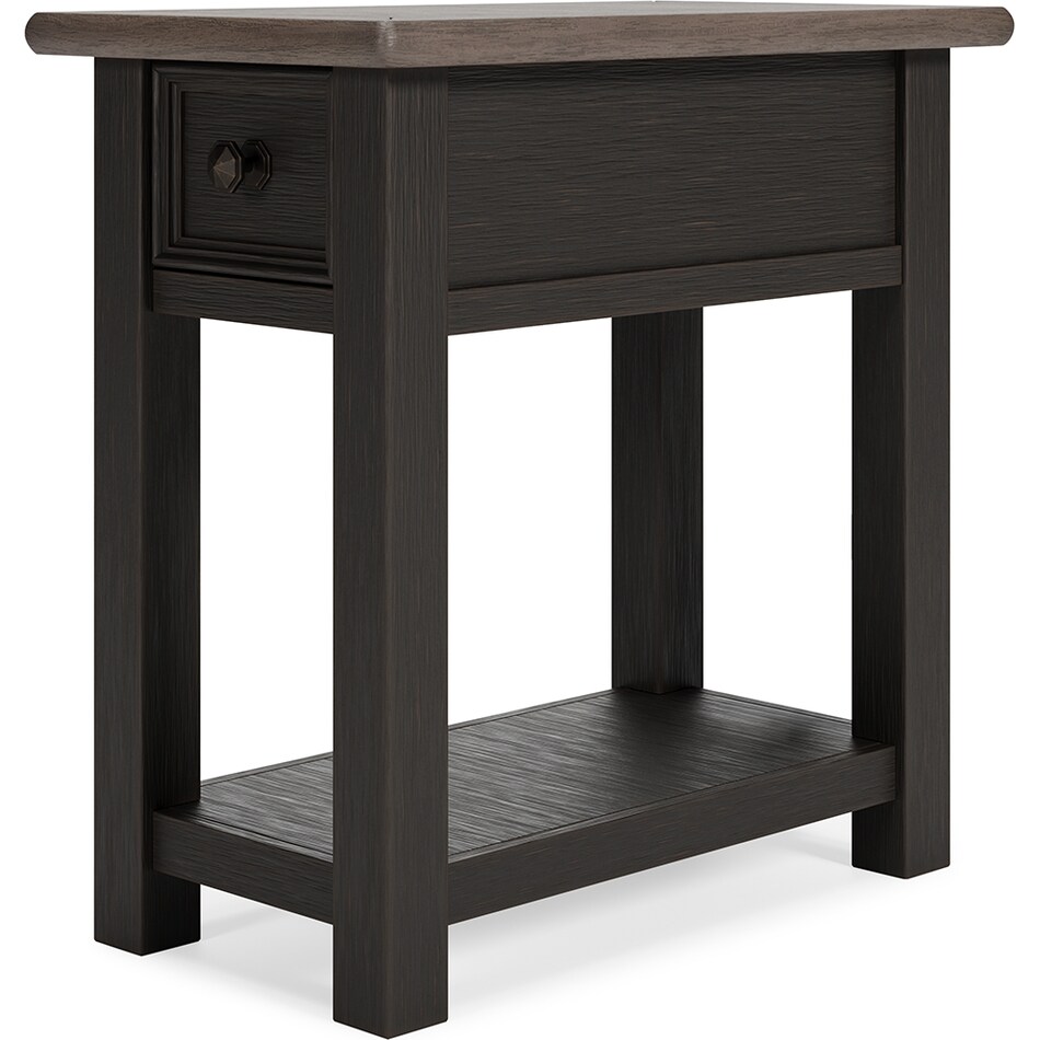 tyler creek brown chairside table   