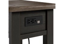 tyler creek brown chairside table   