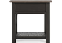 tyler creek brown chairside table   