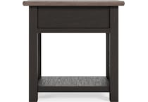 tyler creek brown chairside table   