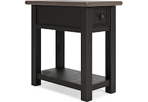 tyler creek brown chairside table   