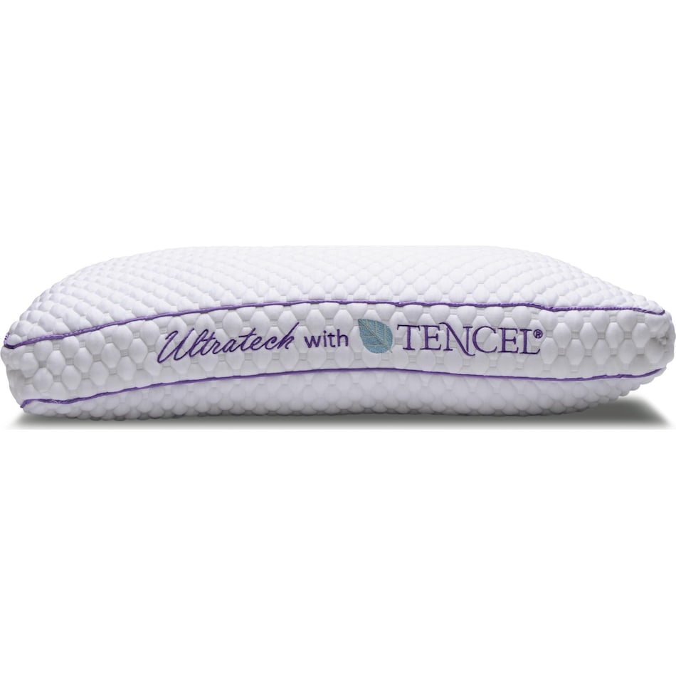 ultra medium pillow white purple pillow   