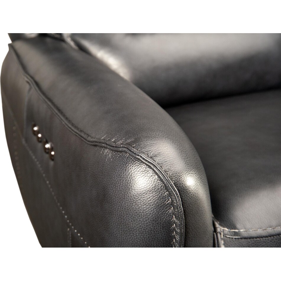 ursula blackberry power leather reclining console loveseat   