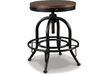 valeback brown black barstool   