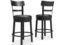 valebeck black barstool   