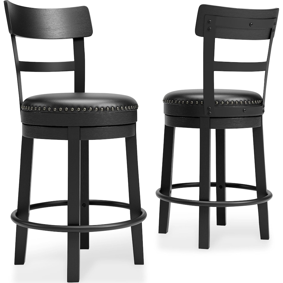 valebeck black barstool   