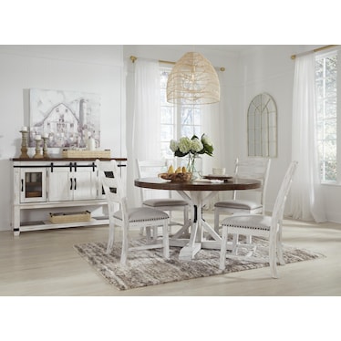 VALEBECK 6-PC. ROUND DINING SET