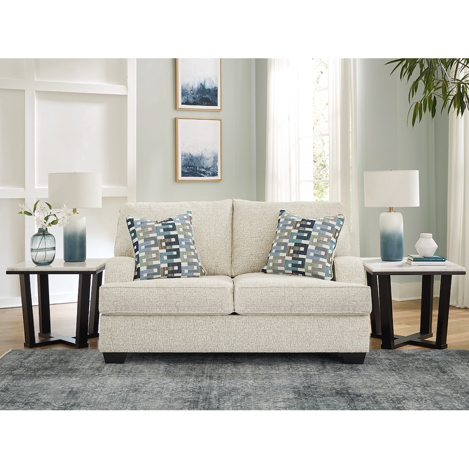 valerano parchment loveseat   