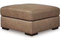 valerie sahara leather ottoman   