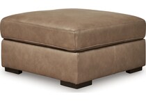 valerie sahara leather ottoman   