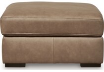 valerie sahara leather ottoman   