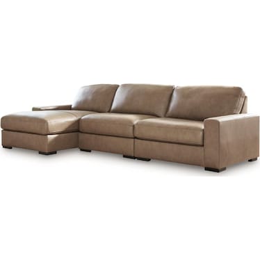 VALERIE 3 PIECE LEATHER SECTIONAL