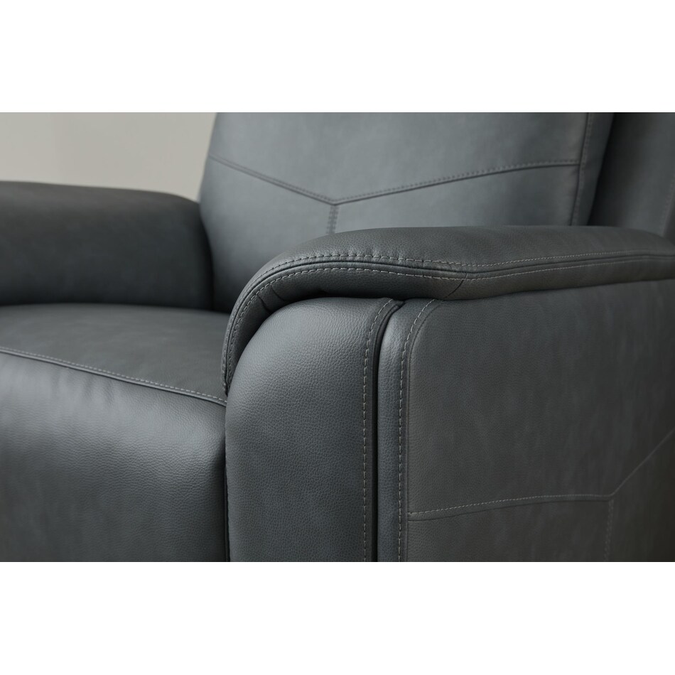 valor blue power recliner   