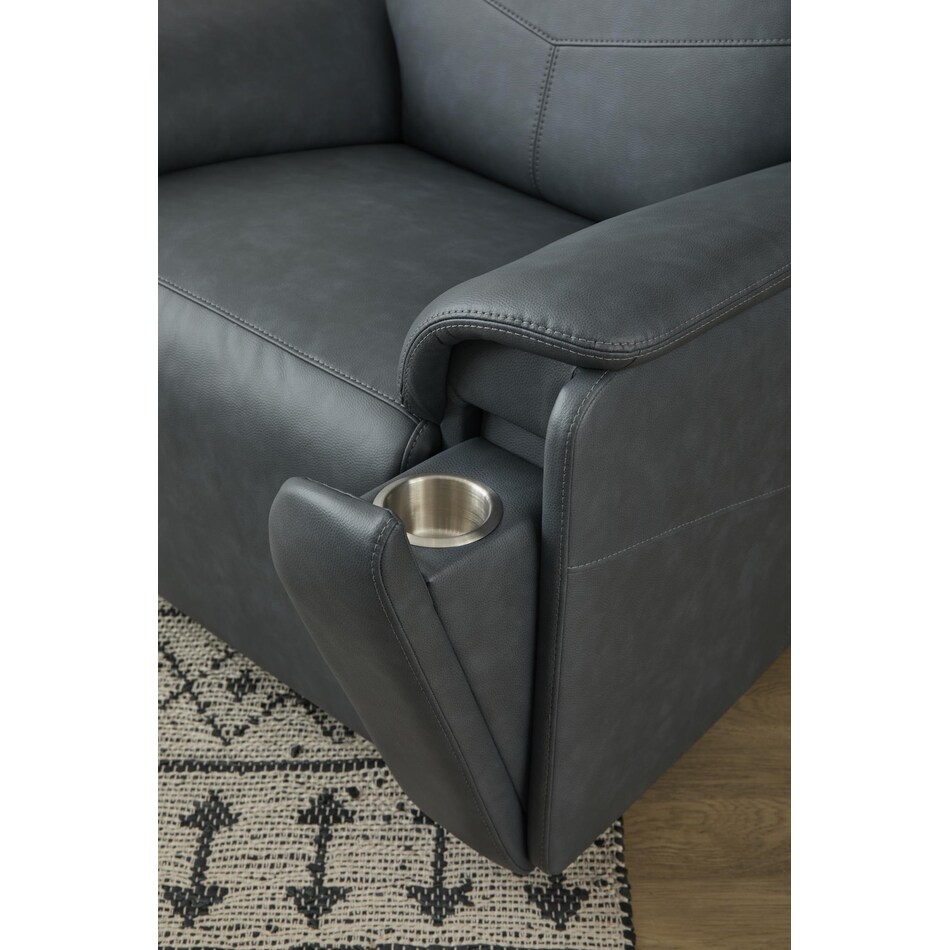 valor blue power recliner   