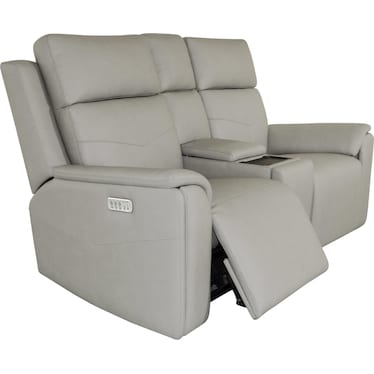TIDWELL ZERO GRAVITY LEATHER POWER RECLINING LOVESEAT BY FLEXSTEEL