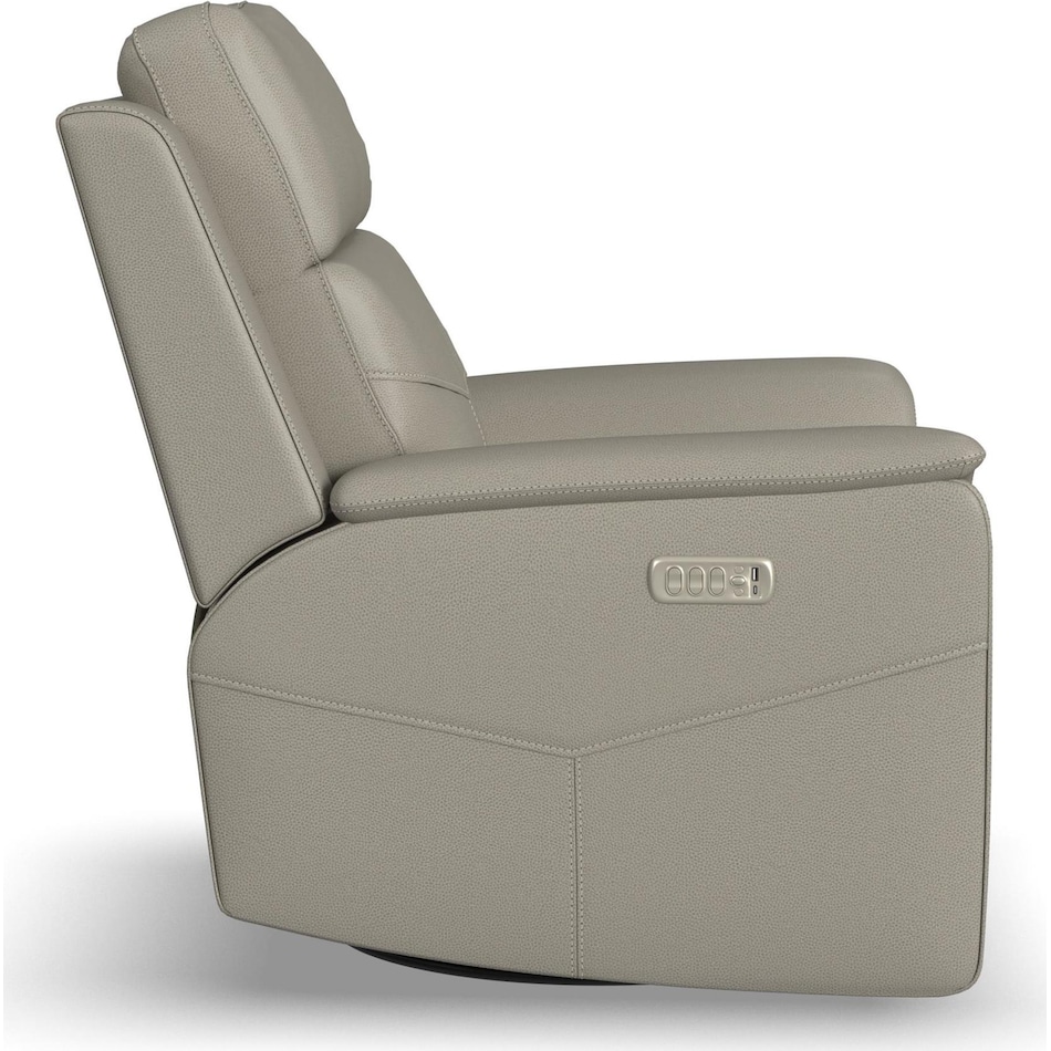valor dove grey power recliner   