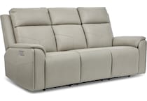 valor grey power reclining sofa   