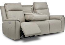 valor grey power reclining sofa   
