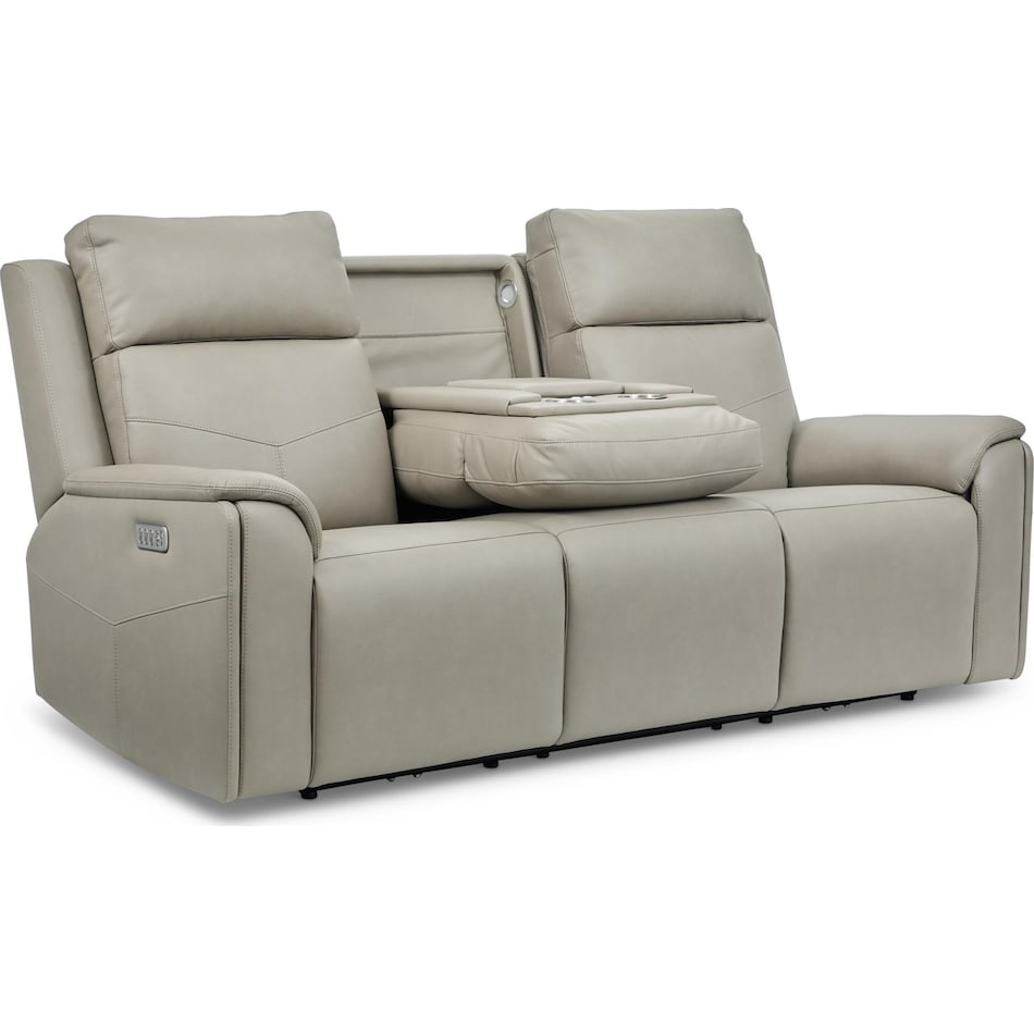 valor grey power reclining sofa   