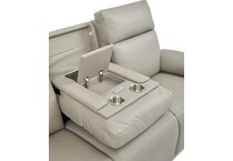 valor grey power reclining sofa   